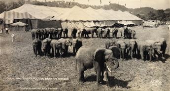 KELTY, EDWARD J. (1888-1967) Group of 4 animal-centric circus panoramas,